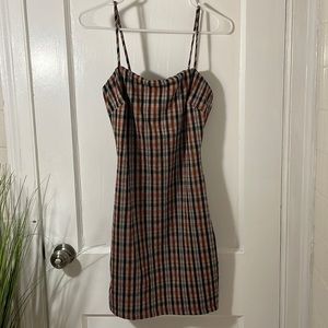 Tan Plaid Dress